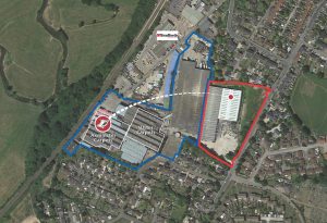 Axminster site aerial - loom move